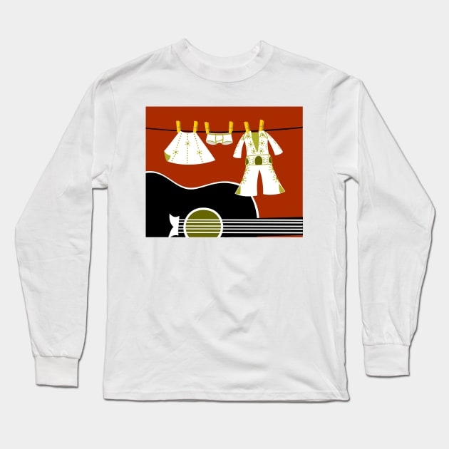 Elvis Laundry Long Sleeve T-Shirt by soniapascual